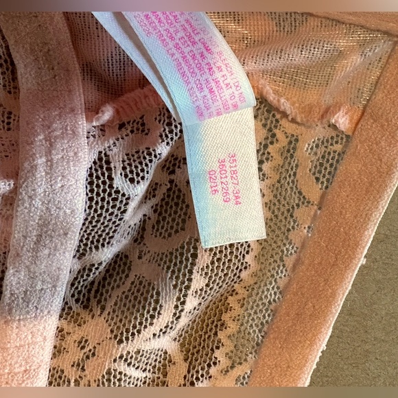 PINK Lace Bralette in Peach - Picture 4 of 6